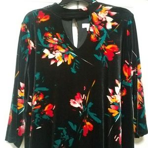 Black Multi Color Dress